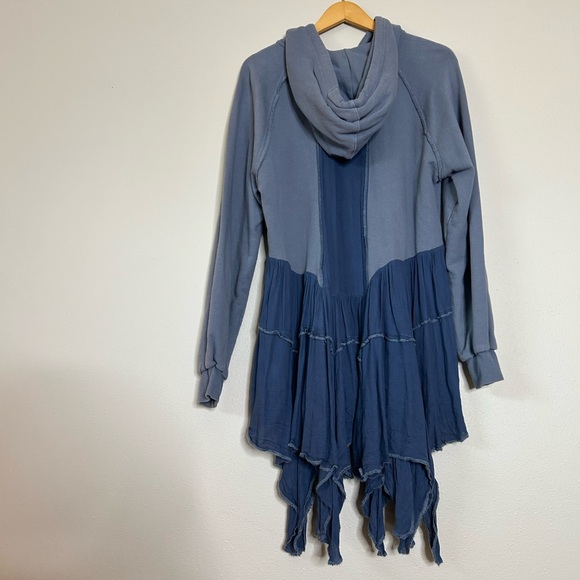 BNWOT Free People ruffle hoodie - Picture 5 of 10